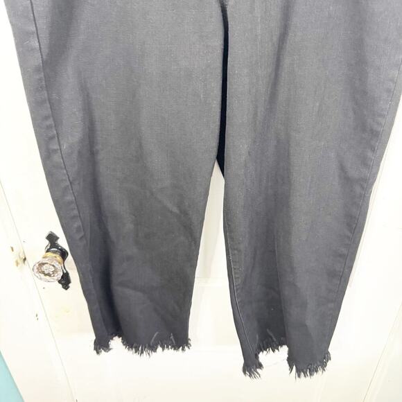 INC International Concepts Fashion Basics High Rise Crop Black Jeans Raw Hem NWT - Picture 3 of 14
